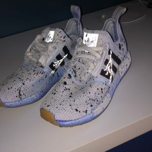 custom purple reflective lighting adidas nmd